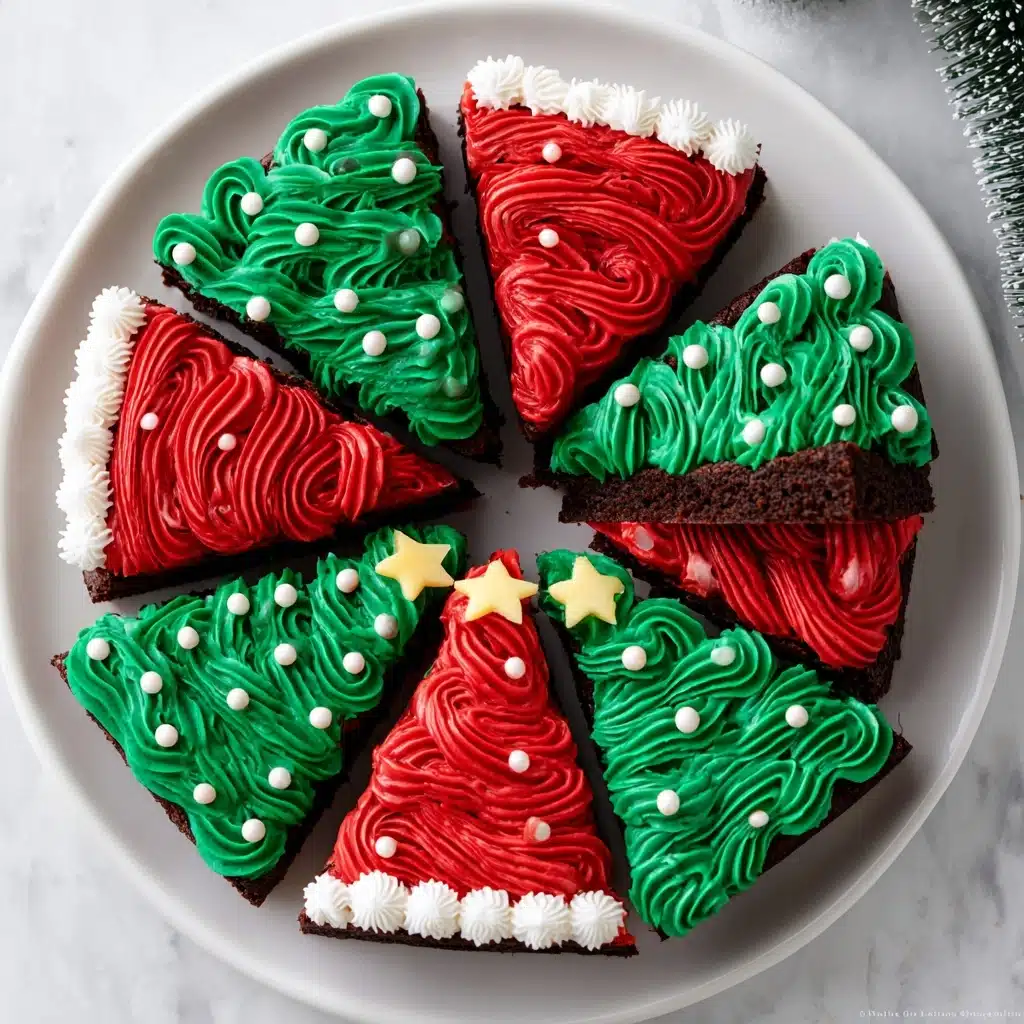 Frosted Christmas Brownies Recipe
