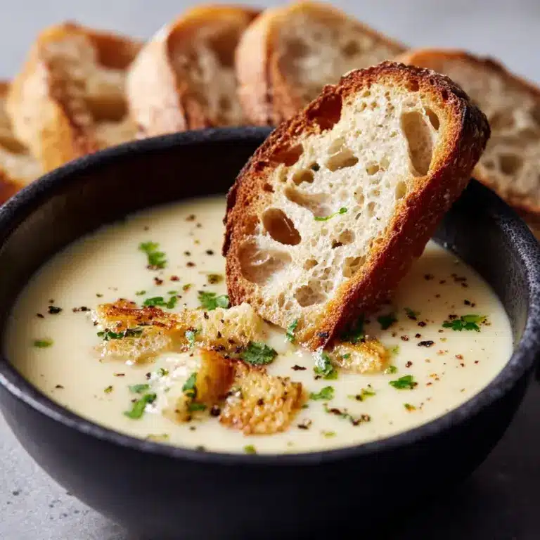 Country French Garlic Soup Recipe