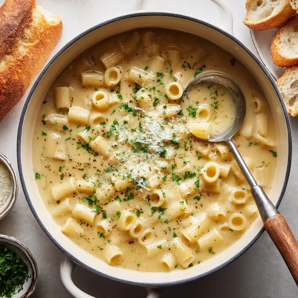 Creamy Garlic Parmesan Soup Recipe