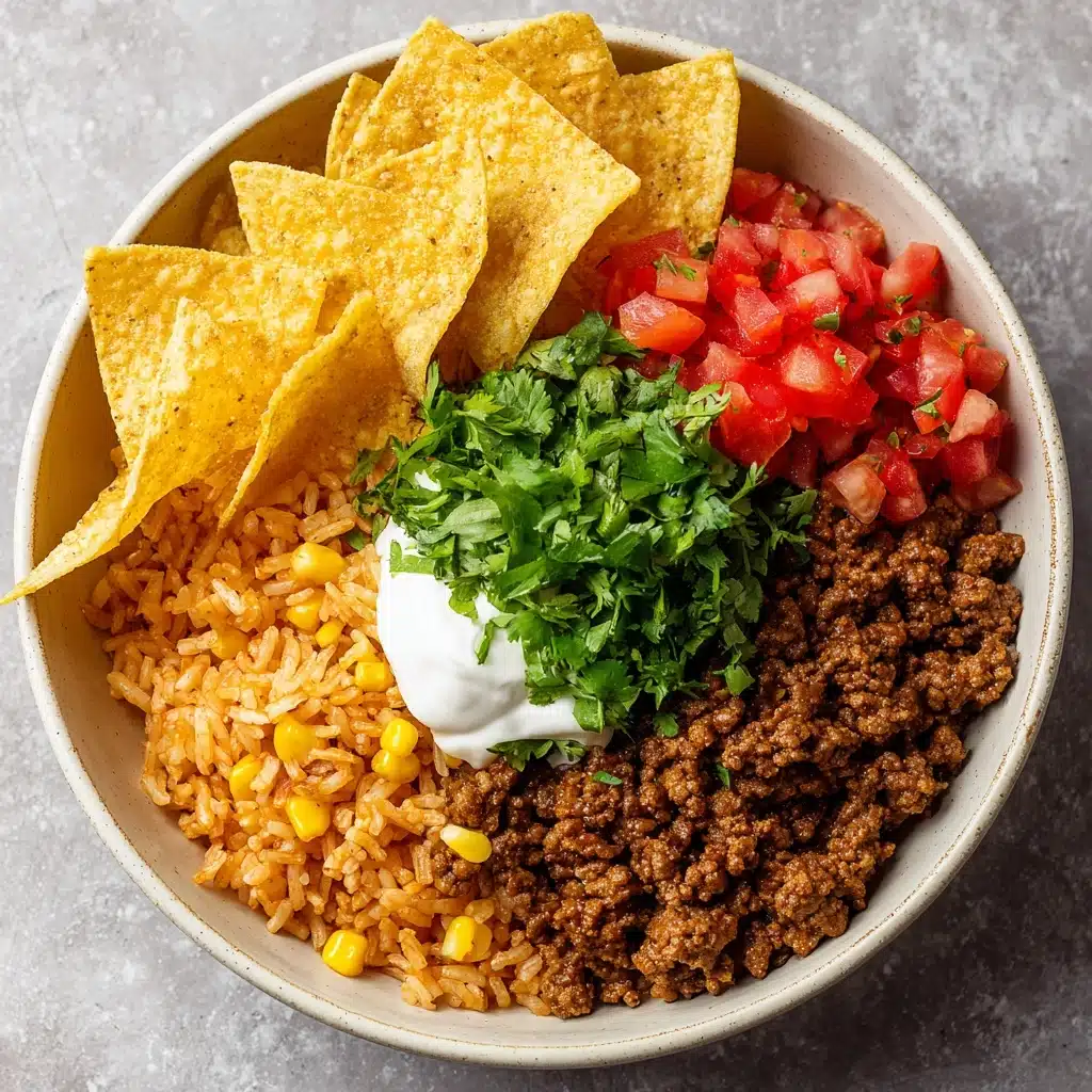 Taco Rice Bowl with Doritos Recipe