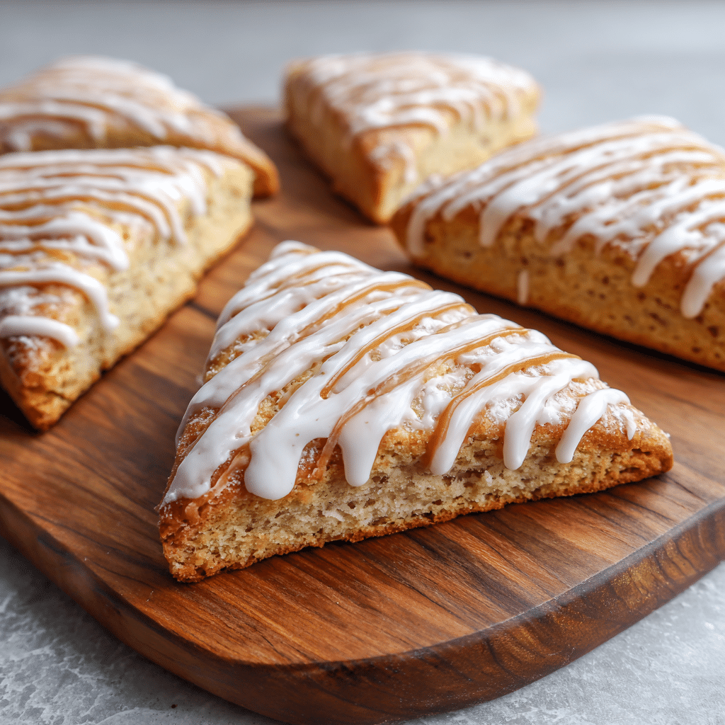 Fresh Milled Pumpkin Scones with Spiced Pumpkin Drizzle Recipe - Recipe Image