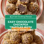 Healthy Chocolate Chickpea Truffles Recipe