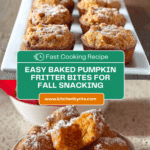 Baked Pumpkin Fritter Bites Recipe