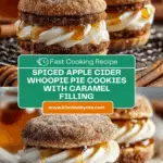 Apple Cider Whoopie Pie Cookies with Caramel Recipe