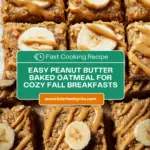 Peanut Butter Baked Oatmeal Recipe
