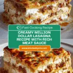 Million Dollar Lasagna – A Rich and Creamy Layered Delight! Recipe