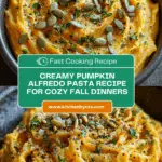 Creamy Pumpkin Alfredo Pasta Recipe