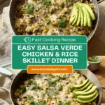 Salsa Verde Chicken & Rice Skillet Recipe
