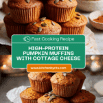High-Protein, Cottage Cheese Pumpkin Muffins Recipe