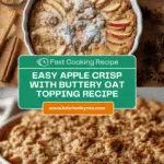 Easy Apple Crisp with Oats (Crispy, Buttery Topping) Recipe