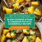 Slow Cooker Steak and Cheddar Potato Casserole Recipe