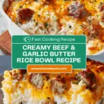 Beefy Garlic Butter Bowl Recipe