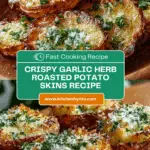 Garlic Herb Roasted Potato Skins Recipe