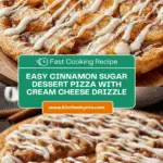 Cinnamon Sugar Dessert Pizza Recipe