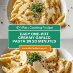 One Pot Creamy Garlic Pasta (Just 20 Minutes!) Recipe