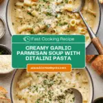 Creamy Garlic Parmesan Soup Recipe