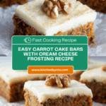 Carrot Cake Bars with Easy Cream Cheese Frosting Recipe