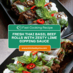 Thai Basil Beef Rolls Recipe