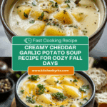 Cheddar Garlic Herb Potato Soup Recipe