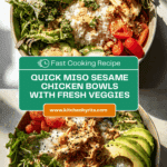 20 Minute Miso Sesame Chicken Bowls Recipe