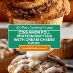 Cinnamon Roll Protein Muffins Recipe