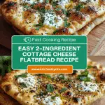 Easy 2-Ingredient Cottage Cheese Flatbread Recipe