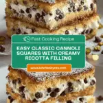 Classic Cannoli Squares That Will Wow Your Taste Buds Recipe