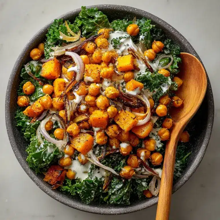 Cinnamon Roasted Chickpea & Butternut Squash Salad Recipe