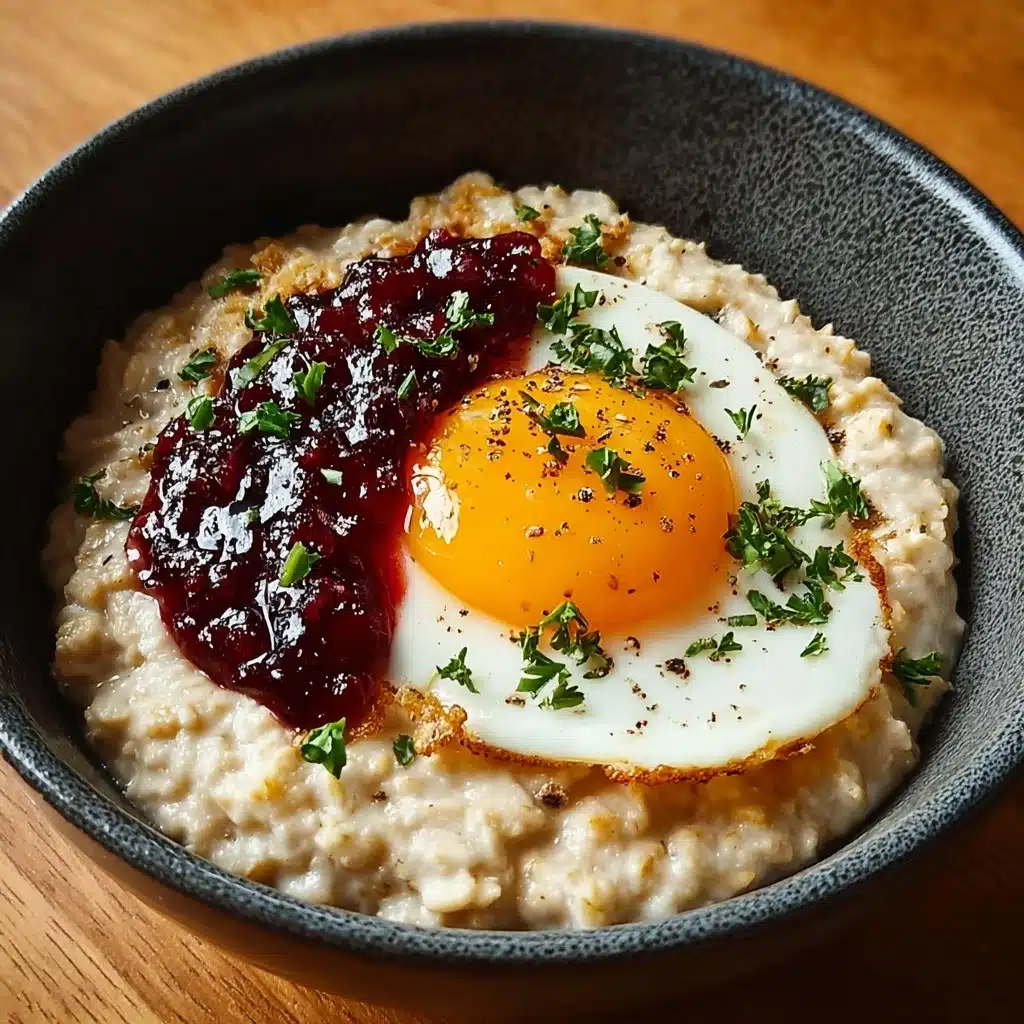 Savory Miso Oatmeal with a Jammy Egg Recipe - Recipe Image