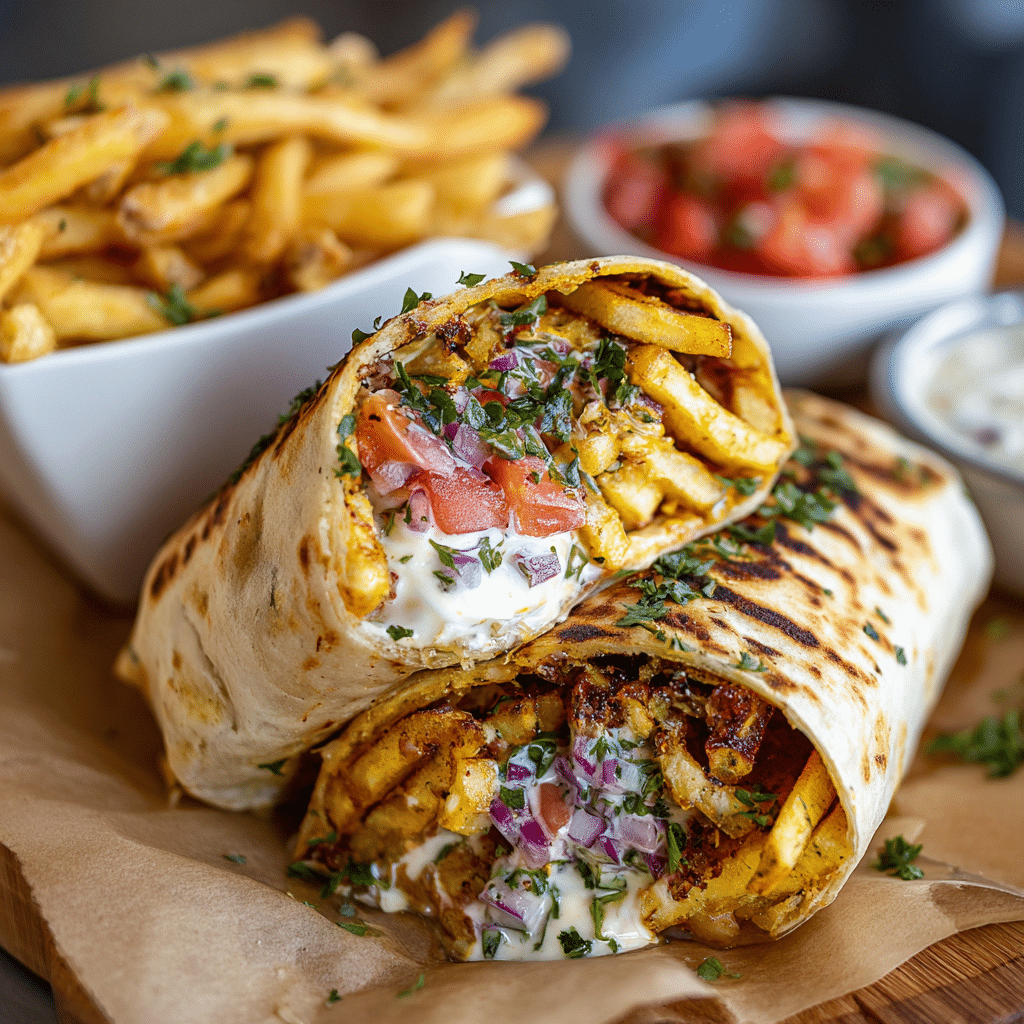 Chicken Shawarma Wrap Recipe - Recipe Image