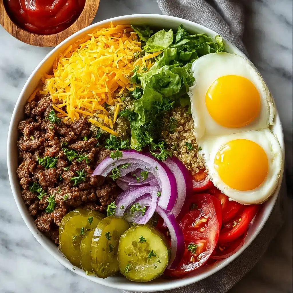 High-Protein Cheeseburger Bowls Recipe - Recipe Image