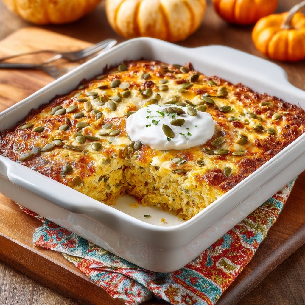 The image shows a thick square piece of golden-brown cake with a rough texture resting on a white plate. The cake has a moist, spongy interior with visible small bits throughout and a creamy white layer near the bottom. On top, there is a dollop of white whipped cream sprinkled with brown crumbs. Around the edges of the cake are small clumps of white and brown crumbly topping, and golden syrup pools slightly around the cake’s base. A silver fork lies next to the cake on the plate, which sits on a white marbled surface with a blurred white coffee cup in the background. Photo taken with an iphone --ar 4:5 --v 7