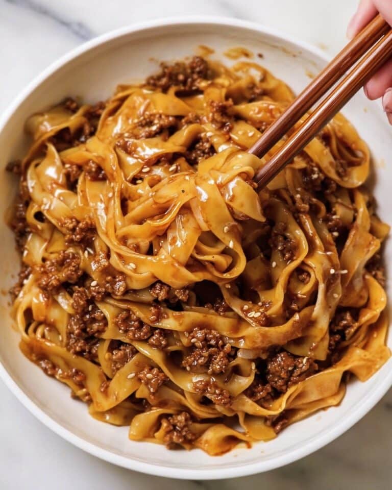 Mongolian Ground Beef Noodles Recipe