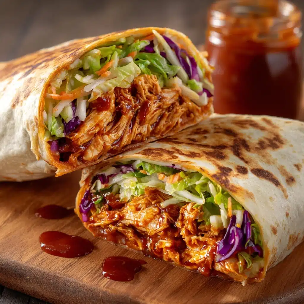 BBQ Chicken Coleslaw Wraps: A Flavorful Easy Recipe! Recipe - Recipe Image