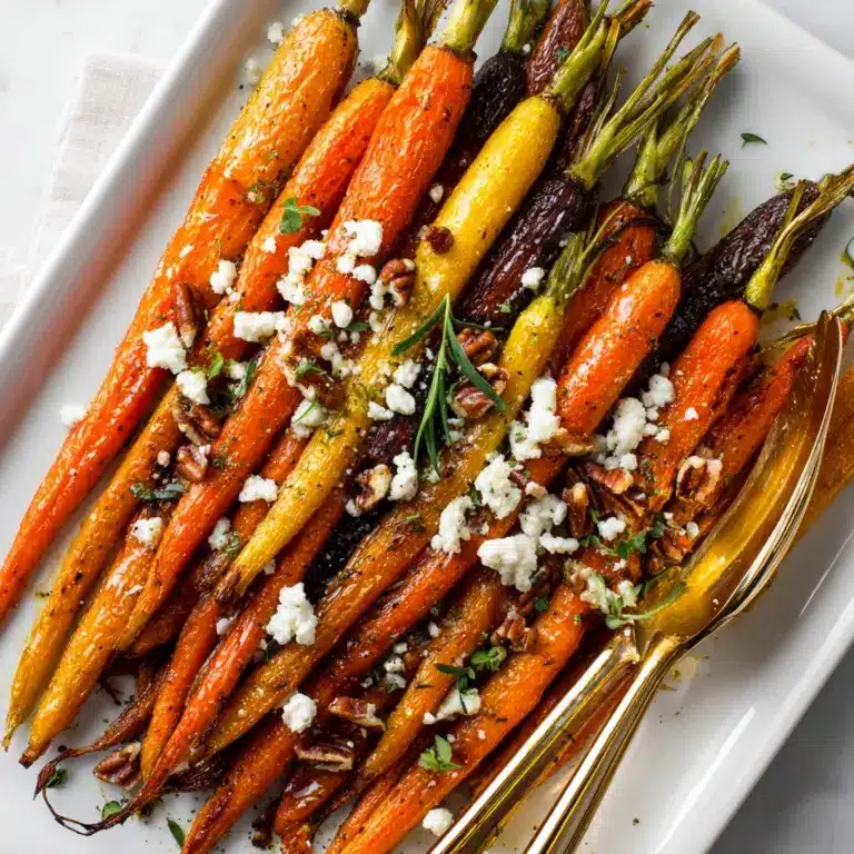 Roasted Carrots with Candied Pecan and Goat Cheese Recipe