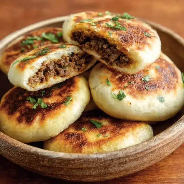 Stuffed Potato Cakes (Meat, Mushrooms) Recipe