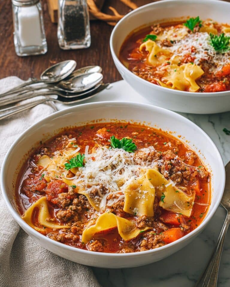 One Pot Lasagna Soup Recipe