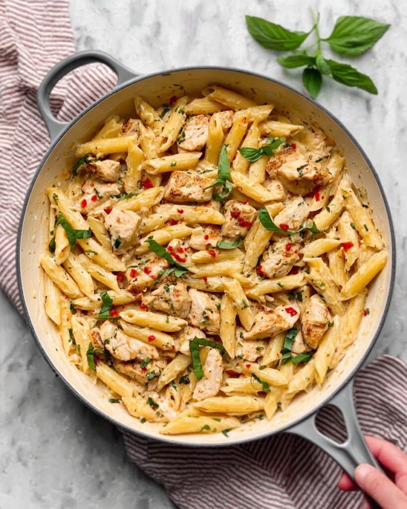 Creamy Crockpot Chicken Pasta Recipe