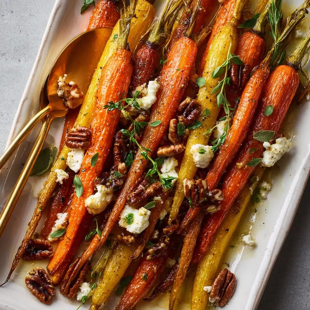 Roasted Carrots with Candied Pecan and Goat Cheese Recipe - Recipe Image