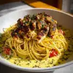 n Spaghetti with Garlic Mozzarella Sauce Recipe