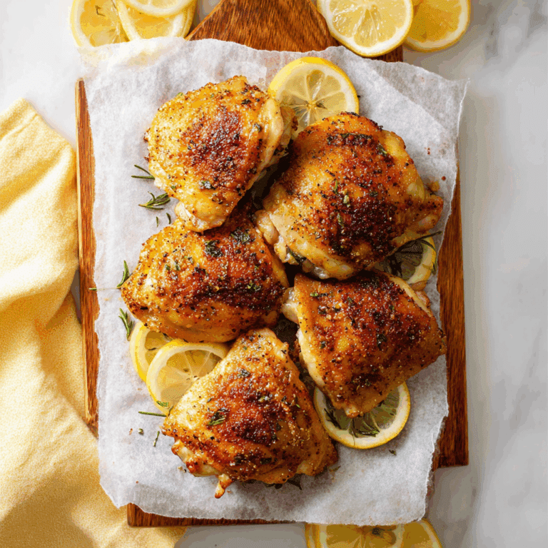 Lemon Pepper Baked Chicken Thighs Recipe