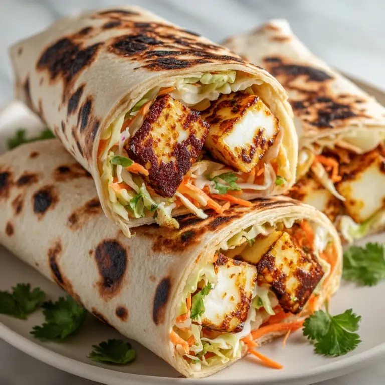 Sweet Chili Halloumi Wraps Recipe