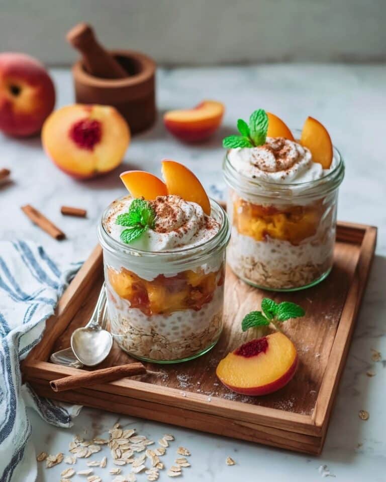 Peach Pie Cottage Cheese Bowls: A Comforting High-Protein Breakfast Treat Recipe