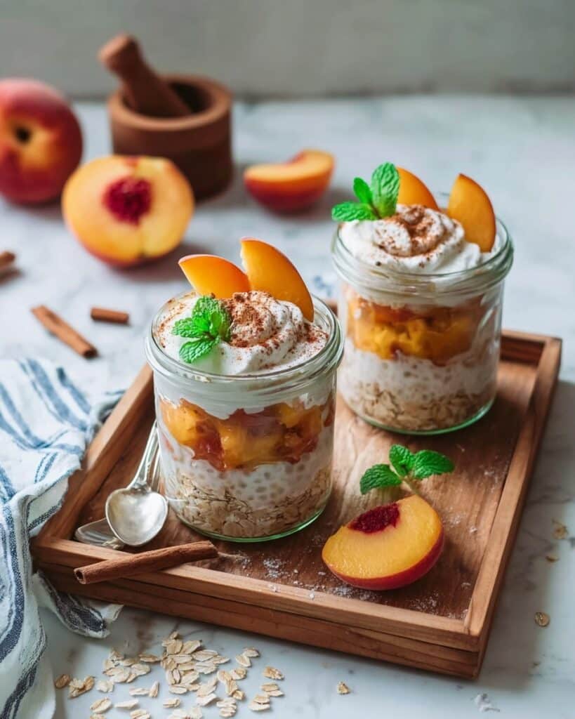 Peach Pie Cottage Cheese Bowls: A Comforting High-Protein Breakfast Treat Recipe