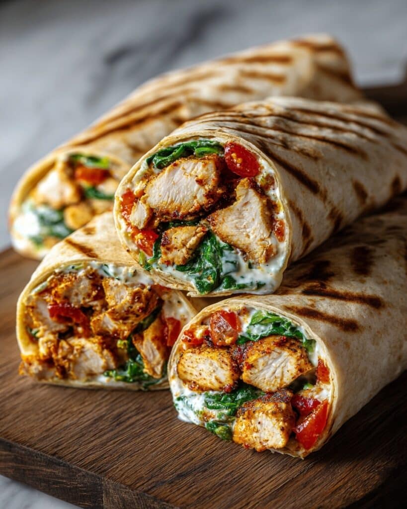 Crispy Air Fryer Chicken & Mozzarella Wraps Recipe
