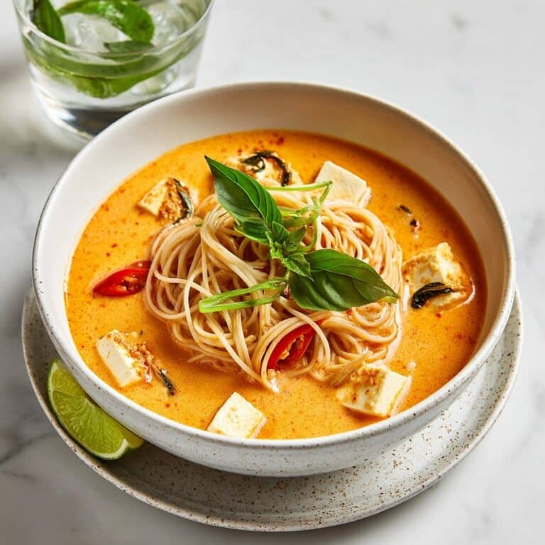 Easy Chicken Thai Red Curry Noodle Soup Recipe