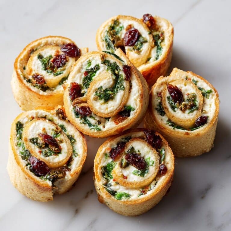 Cranberry Feta Pinwheels with Cream Cheese Recipe