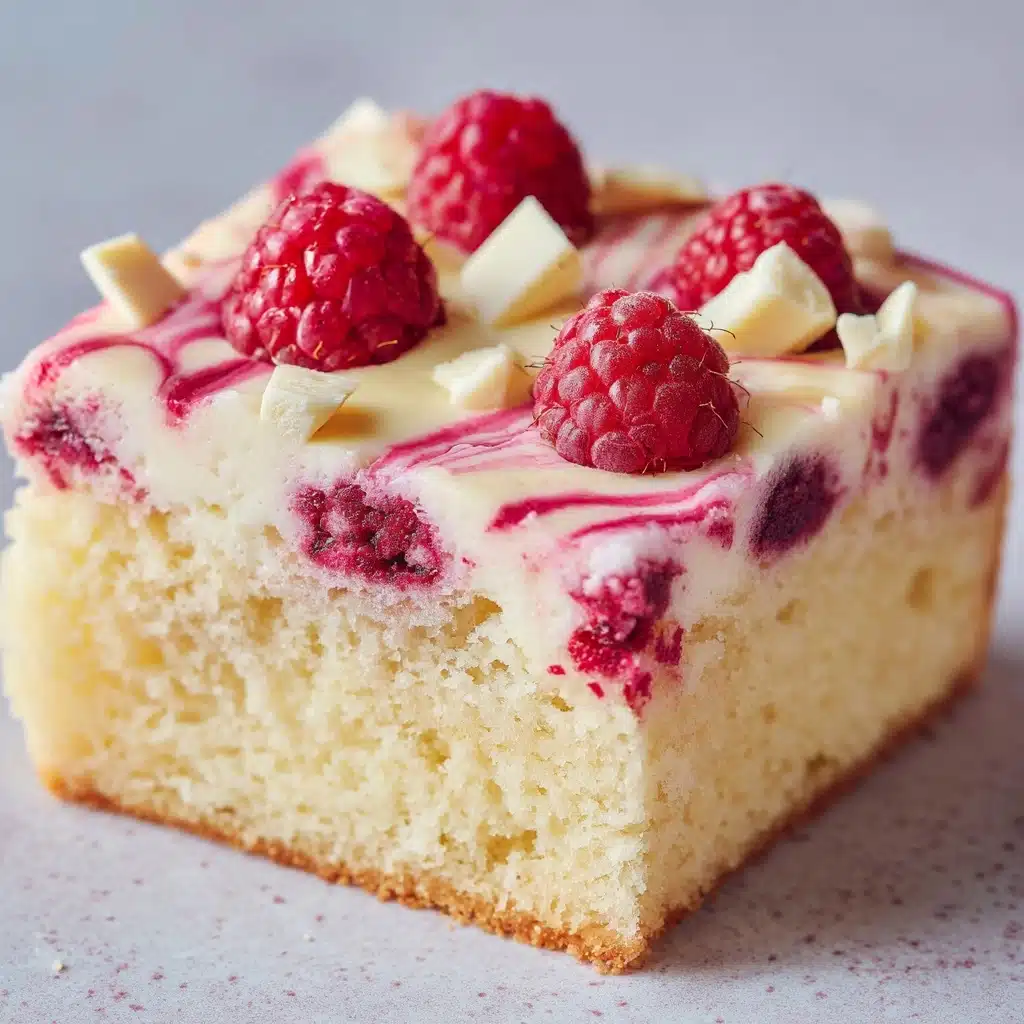 White Chocolate Raspberry Poke Cake Recipe - Recipe Image