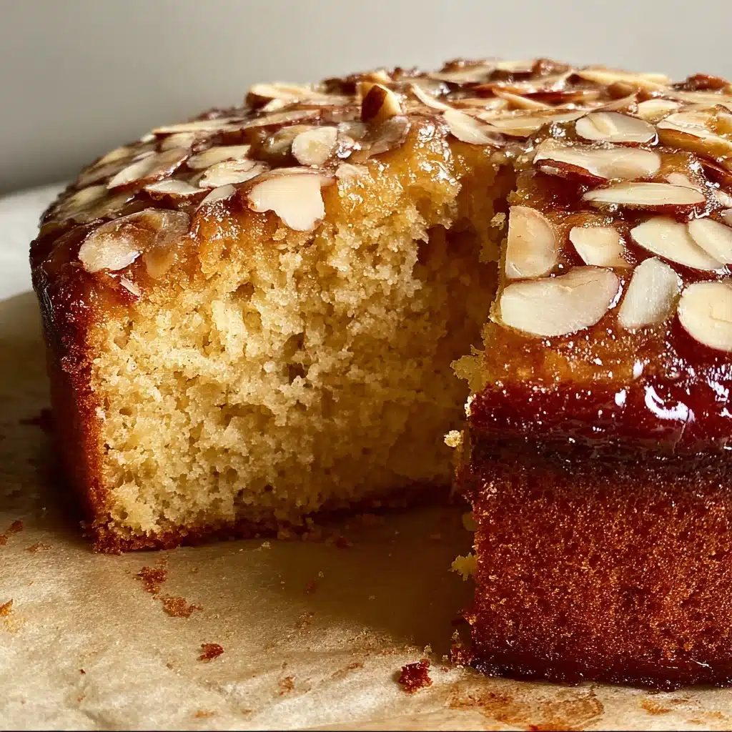 Brown Butter Almond Croissant Banana Cake Recipe - Recipe Image