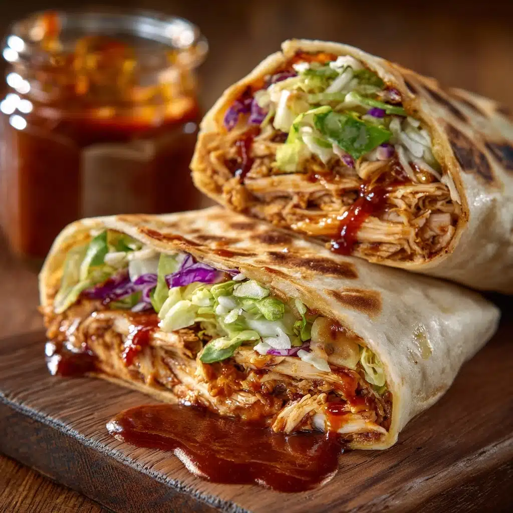 BBQ Chicken Coleslaw Wraps: A Flavorful Easy Recipe! Recipe - Recipe Image